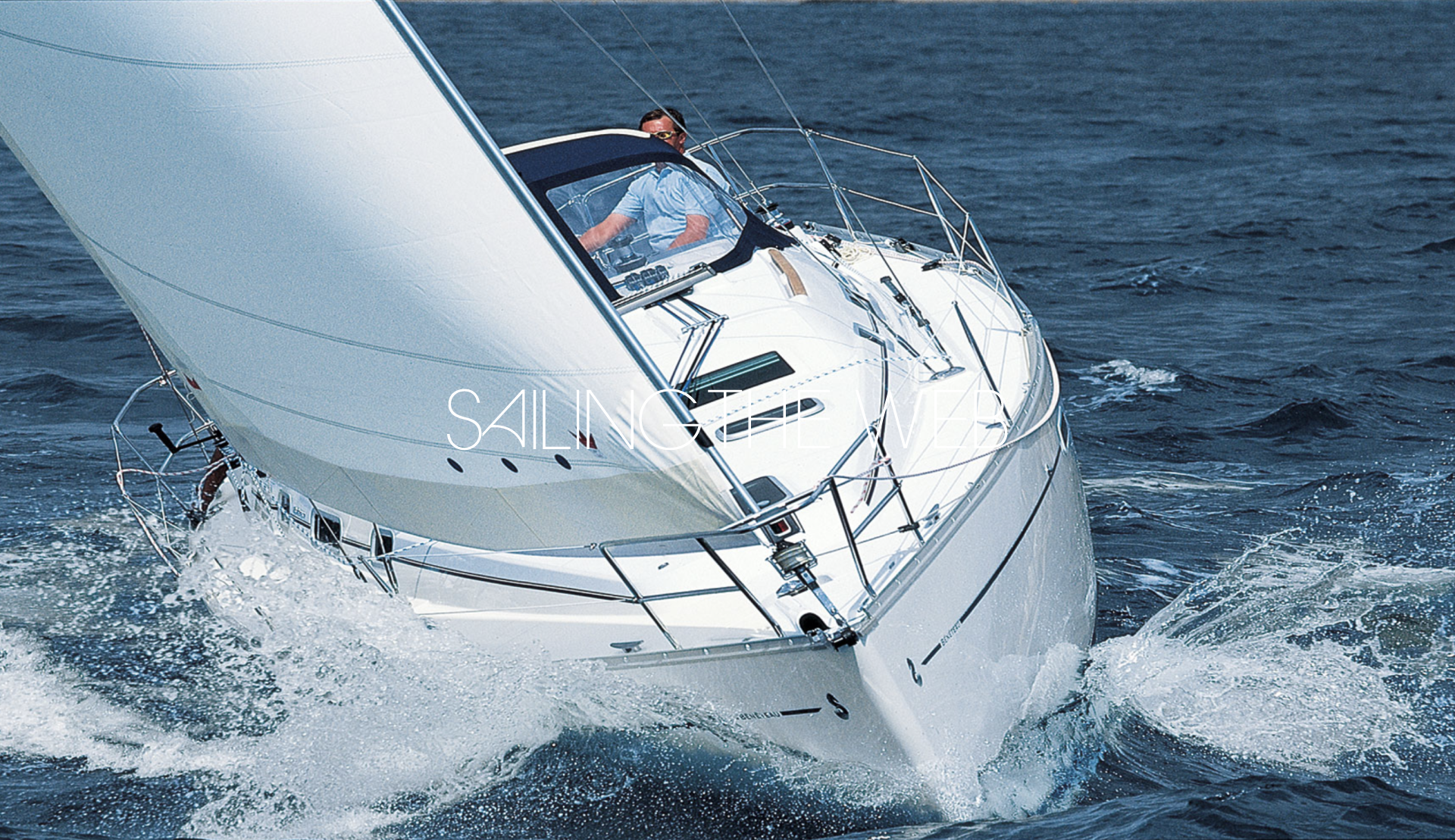 beneteau oceanis 343 clipper sailing aft